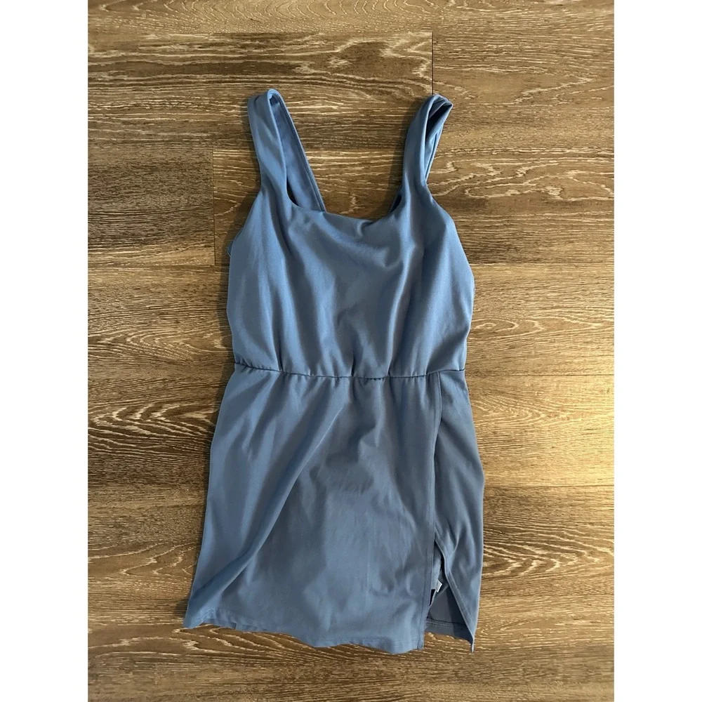 All in Motion Blue Athletic Mini Dress With Built in Shorts - Picture 3 of 12